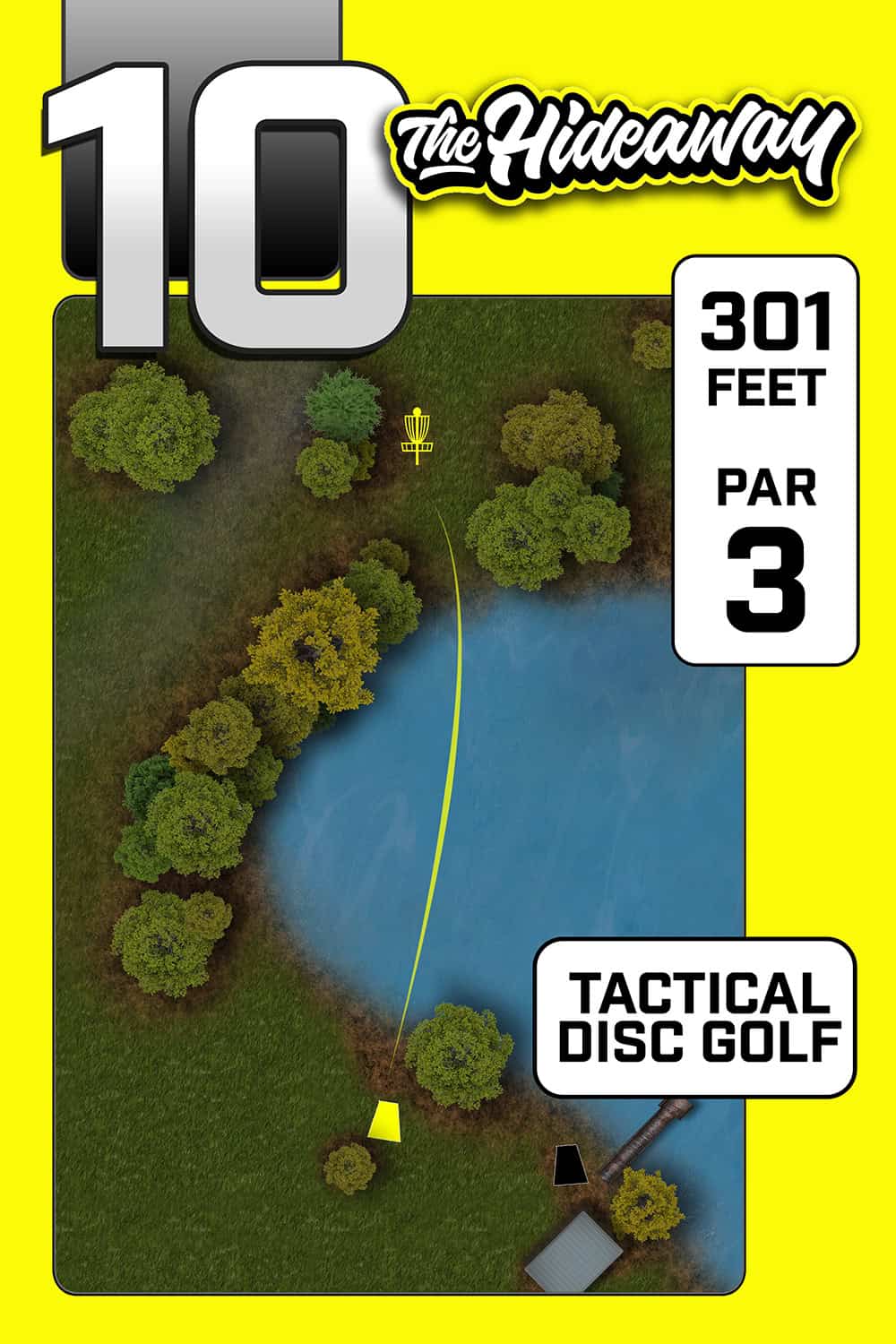 The Hideaway tee sign, hole 10