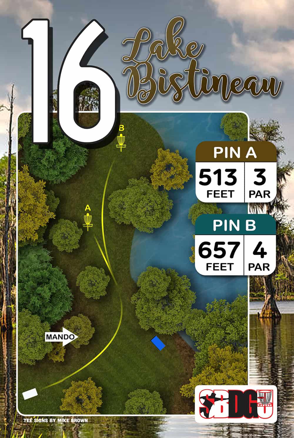 Lake Bistineau course map