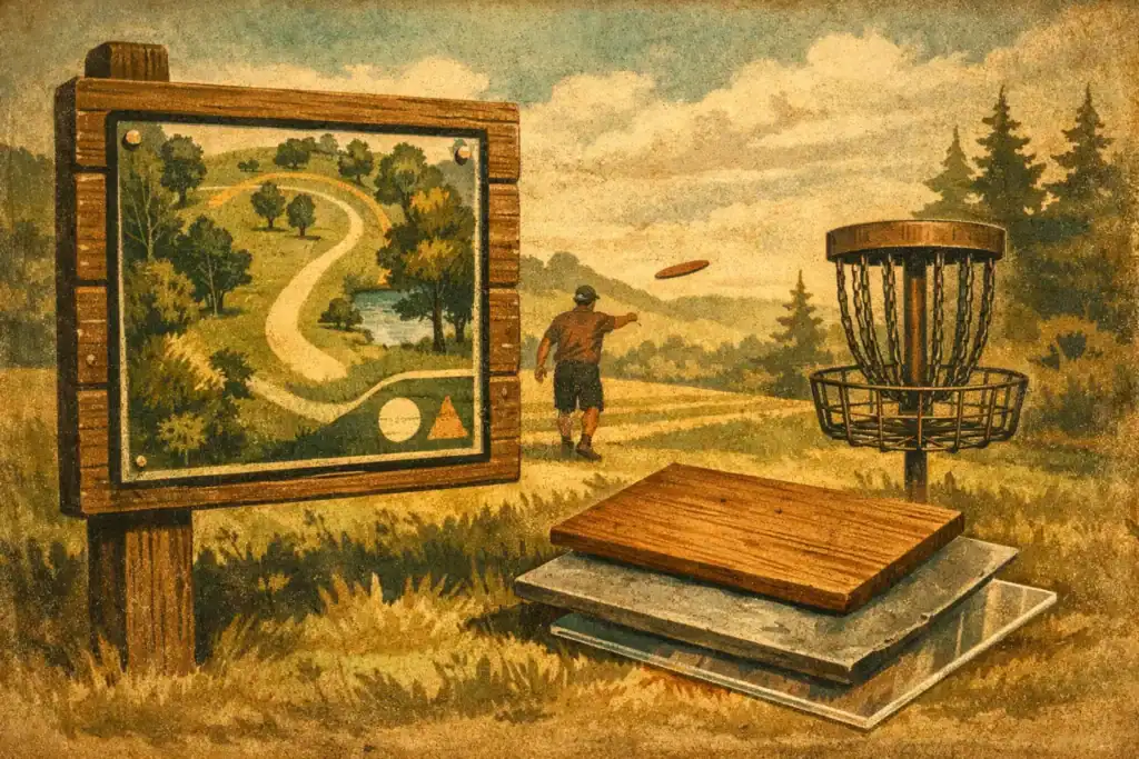 Best Material for Disc Golf Tee Signs