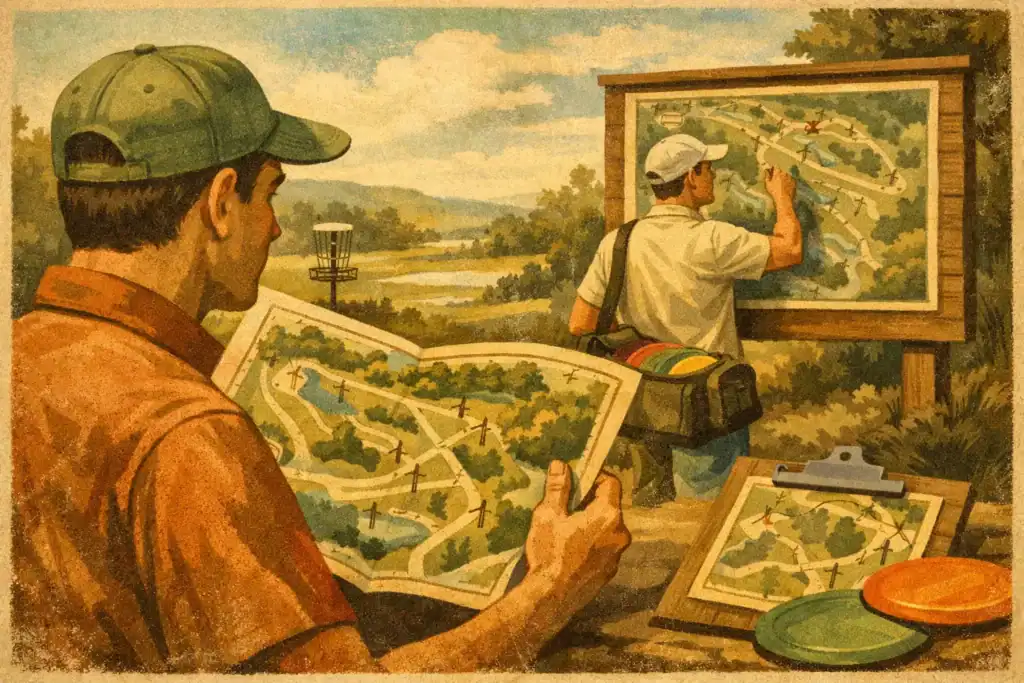 Disc Golf Course Maps That Players Use